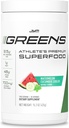 JYM Greens Super poudre alimentaire pour la performance, pastèque concombre, spiruline, champignons, vitamines, broccoPhane et brocoli, hommes et femmes, 30 portions