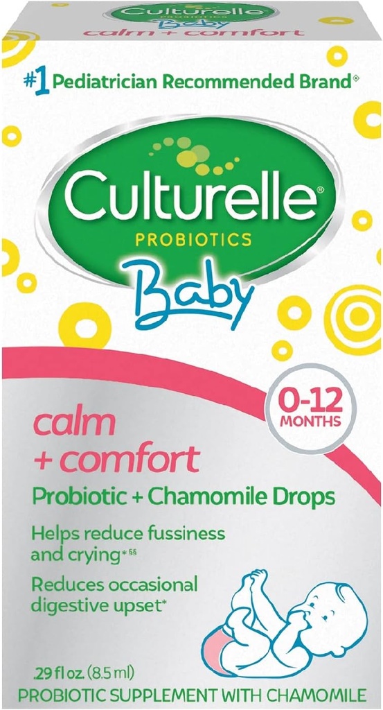 Culturelle Bébé Calme + Confort Probiotiques + gouttes de camomille. Gouttes