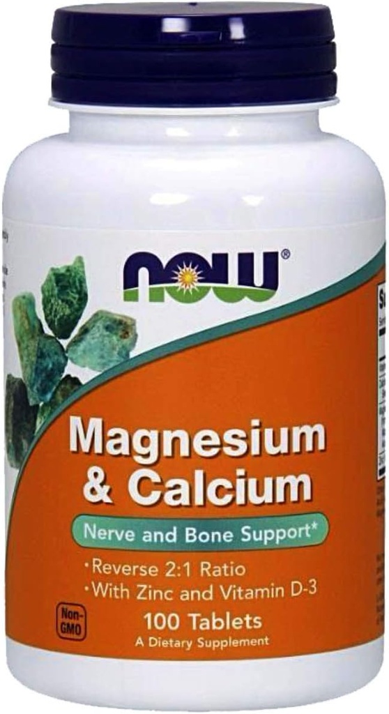 NOW Foods - Magnesium & Calcium 2:1 Ratio 100 tabs