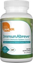 Zahler ImmunAbreve, Support puissant du système immunitaire, contient de la vitamine C Acide pantothénique Echinacea et plus, certifié Kosher (90 capsules)