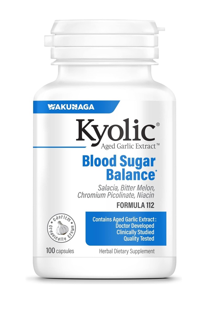 Extrait d'ail kyolique vieilli Formule 112, 100 Capsules