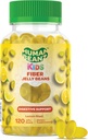 Fiber Jelly Bean Gummies pour les enfants, Suppléments de fibre pour la santé digestive, Gummy de fibre végétarienne 120 Jellybeans