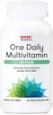 GNC Women's 50 Plus One Daily Multivitamin's soutient la santé des os, des yeux, de la mémoire, du cerveau et de la peau avec la vitamine D, le calcium et le B12.