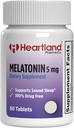 Melatonin 5mg="Pilules d'aide au sommeil" Soutien naturel au sommeil" 100% sans drogue Supplément d'aide au sommeil "non-Habit formant" Etats-Unis Fabriqués" 60 Compte
