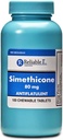 Fiable 1 Siméthicone 80mg Anti-Gaz 100 comprimés de menthe poivrée (1 bouteille)