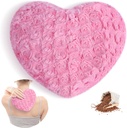 Atsuwell Plaque chauffante à micro-ondes, oreiller à chaleur chaude multi-usages, plaque chauffante à micro-ondes pour crampes, joints, cou, compresseur de chaleur humide pour la pression musculaire apaisante et la relaxation, rose