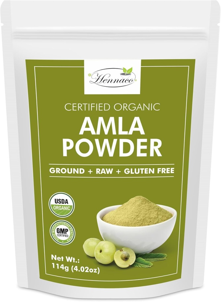 poudre d'amla biologique hennaco Poudre d'amla pour la cuisine, les smoothies et les jus