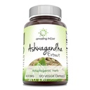 Inde incroyable Ashwagandha 500 mg Veggie Capsules Supplément -Fabriqué avec Ashwagandha naturel -Non-GMO - Sans gluten (120 Nombre)