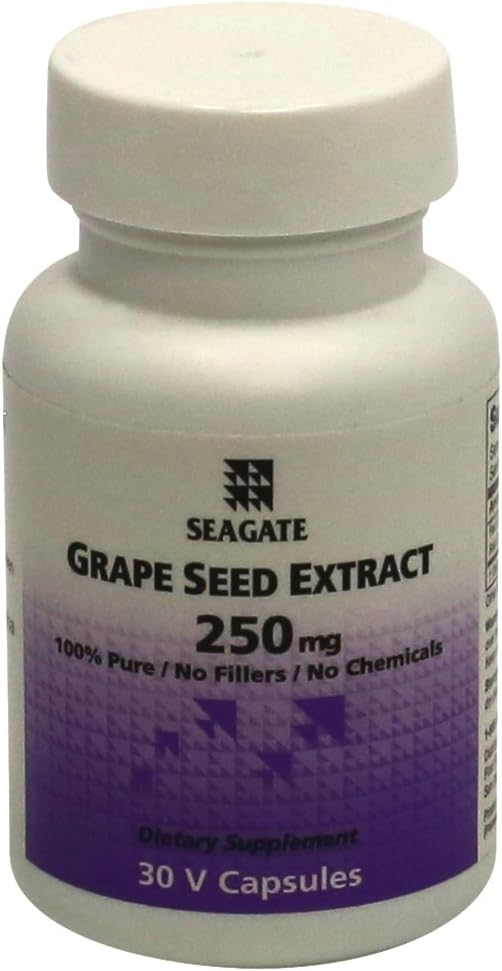 Produits Seagate Extrait de graines de raisin 250 mg 30 Capsules
