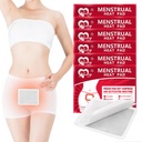 Menstrual Patches, Heat Patches for Menstrual Cramps, Portable Period Cramps Heat Therapy Patches - 6 Pack Hot Compress Warm Wrap, Travel Essentials for Women