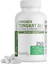 Bronson Longjack Tongkat Ali Extra Strength, 250 capsules végétariennes