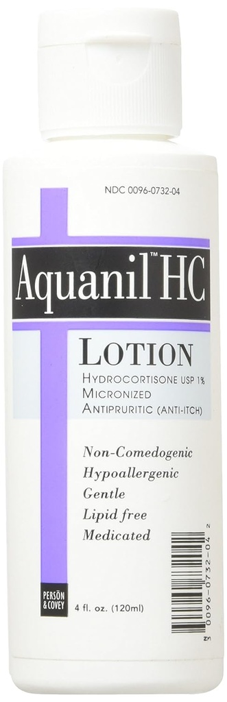 Lotion d'hydrocortisone d'Aquanil Hc, 4 oz par Aquanil