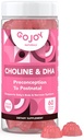 Choline prénatale et gommes DHA - Préconception au supplément de vitamine gommy postnatale pour les femmes enceintes - sucrées avec des fruits de moine - 3e partie testée - Non OGM, sans gluten, végétalien