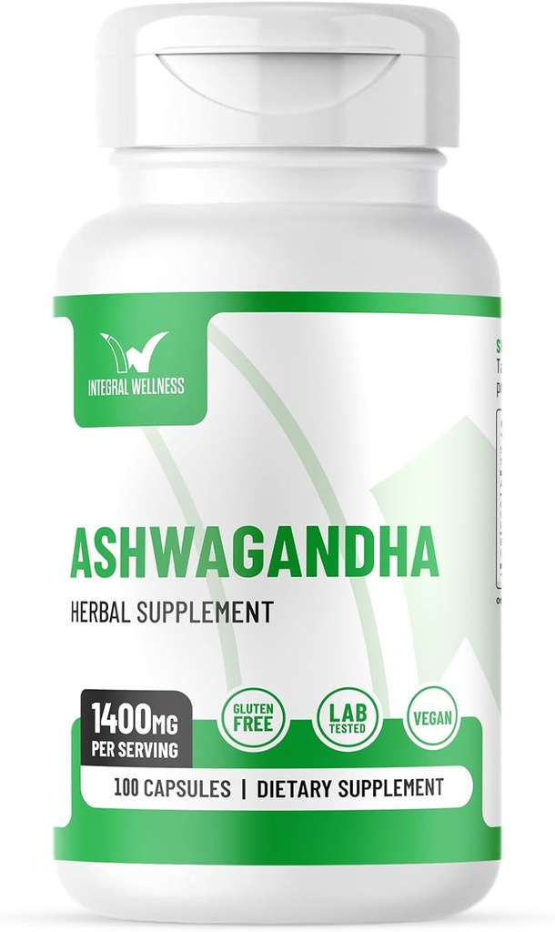 Ashwagandha avec extrait de poivre noir - 1400mg (100caps)