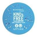 Rimmel London Kind & Free, Clear, Brow Wax, Facile à appliquer, Long-Lasting Hold, Pas de flaking, Pas de résidus, Brows levés, 0.28oz