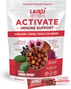 Laird Superfood Activer le supplément de boisson en poudre de soutien immunitaire, 1000 mg de vitamine C de cerise d'Acerola, cerise d'eau, échinacées et champignons Reishi, 7,75 Gram Stick, pack de 10