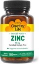 Pays Vie Cible-Mins Zinc 50 mg 180 Comprimés - Suppléments de zinc pour la santé immunitaire - Zinc 50mg - Zinc Support