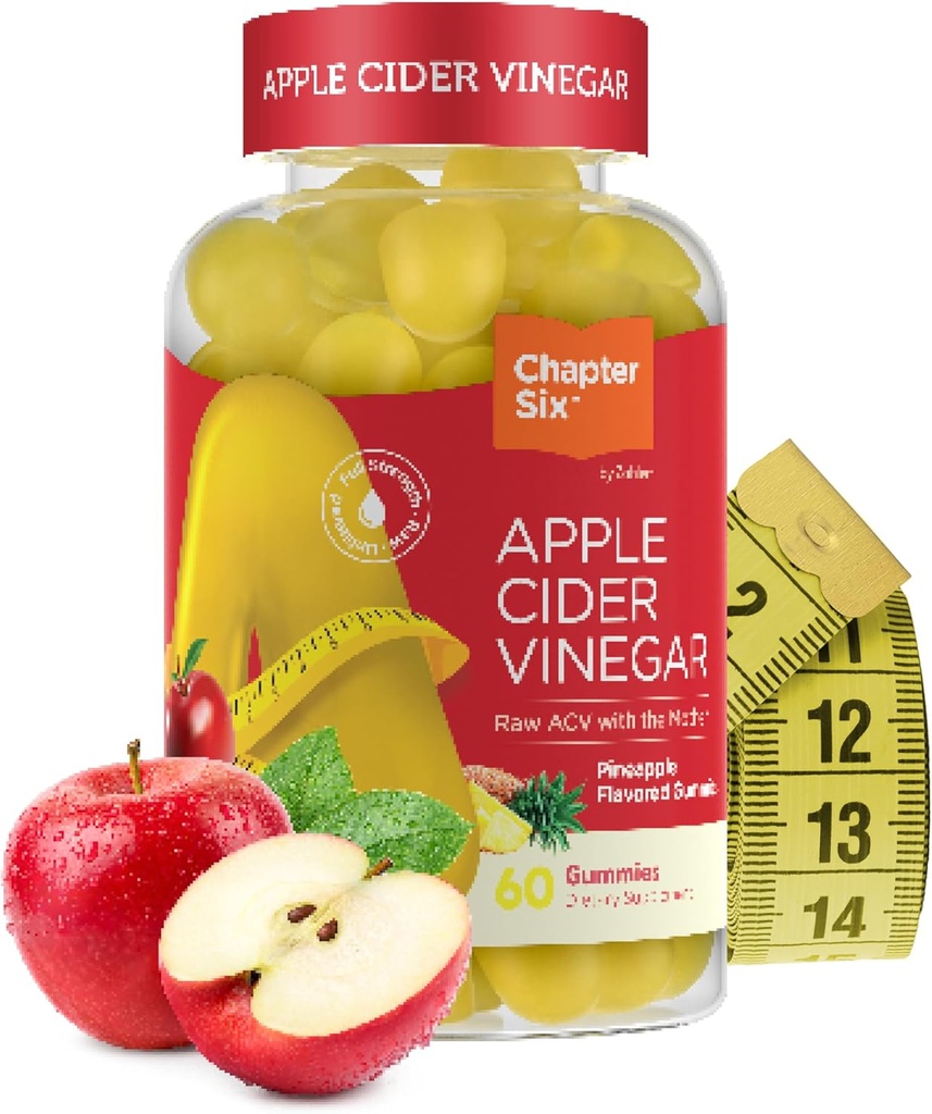 Zahler - Apple Cider Vinegar Gummies - Kosher & Delicious ACV Gummies for Women & Men - Detox Support & Cleanse - Gut Health & Metabolism Support - 60 Pineapple Flavored Gummies.