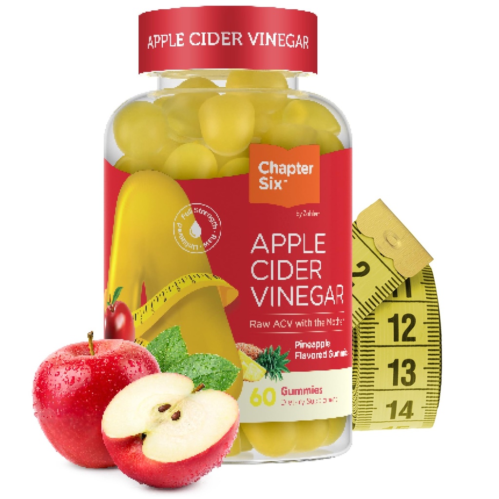 Zahler - Gommies de vinaigre de cidre de pomme - Gommies de vinaigre de cidre de pomme - Gommies de vinaigre de cidre de pomme pour femmes et hommes - Détox Support & Cleanse - Gut Health & Metabolism Support - 60 Gommies d'ananas.