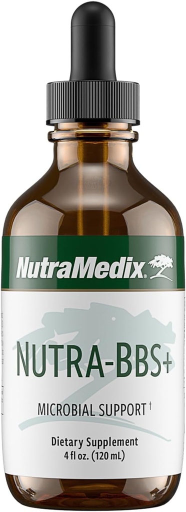 NutraMedix Nutra-BBS+ - Supplément à base de plantes pour support microbien, antioxydant et immune - avec Elecampane + racine Jalapa, Artemisia Annua et Capirona Bark (4 oz)