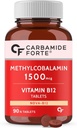 Forme active de méthylcobalamine B12 supplément pour les hommes et les femmes- 90 comprimés de légumes