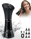 Enlèvement des cires d'oreille HeaDot avec température intelligente de l'eau, nettoyant d'oreille alimenté par l'eau avec 6 conseils, kit d'enlèvement des cires d'oreille sûr et efficace avec 4 niveaux de pression - IPX7