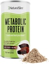 NaturalSlim Metabolic Whey Protein Powder Chocolat – Faible teneur en glucides, substitut de repas Shake w/Vitamines, Minéraux et Amino Acid L-Glutamine.