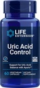 Durée de vie Uric Acid Control, 60 Capsules végétariennes