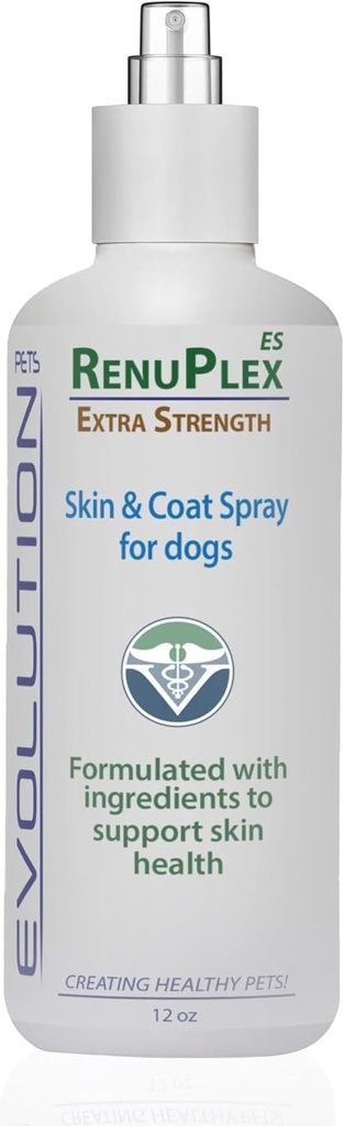 Extra Strength Dog Skin & Coat Spray – soutient le soulagement des démangeaisons, des points chauds et des problèmes cutanés irrités chez les chiens