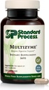 Standard Process Multizyme - Pancreatic Enzyme Supplement to Support The Breakdown of Proteins, Carbohydrates & Fats - Digestive Support - Gluten-Free, Non-Dairy & Non-Soy - 150 Capsules