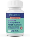 WELMATE - Soulagement de la douleur urinaire (72 comprimés) - Hydrochlorure de phénazopyridine 99,5mg - Douleur urinaire, urgence et malaise - Force maximale - Médicament sur-le-Counter