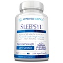 Science approuvée Sleepsyl - Supplément sommeil - Racine valériane, Baume citronné, Mélatonine, Camomille, L-Ornithine - Vegan, 60 Capsules