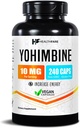 Healthfare Yohimbine HCL 10mg. 240 Capsules végétaliennes Formule de résistance maximale.
