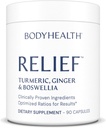 BodyHealth Inflam Relief, Supplément articulaire, Relief pour le dos, Genoux, mains, avec curcuma, Boswellia, Ginger, Tous naturels, non-OGM, sans gluten (90 capsules)