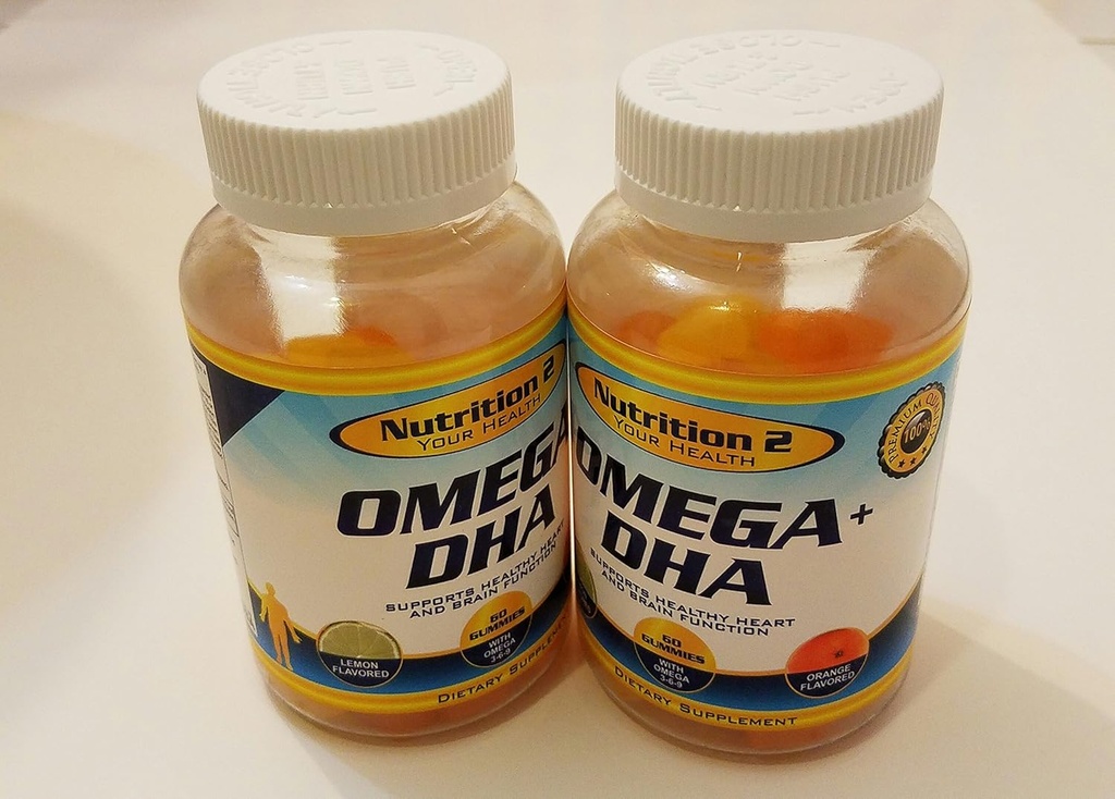 Acides gras essentiels Omega Plus DHA - Acides gras Omega 3 purs - Huile de Chia + DHA - Gummées - Adolescents, Hommes, Femmes EPT Et les suppléments DHA