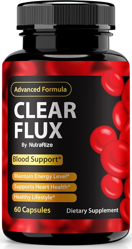 Pills de flux clair, Capsules de flux clair officiel, Support tout naturel, Soutien Premium pour maintenir des niveaux stables et une circulation saine, Tous les avis de flux naturel clair santé (60 capsules)
