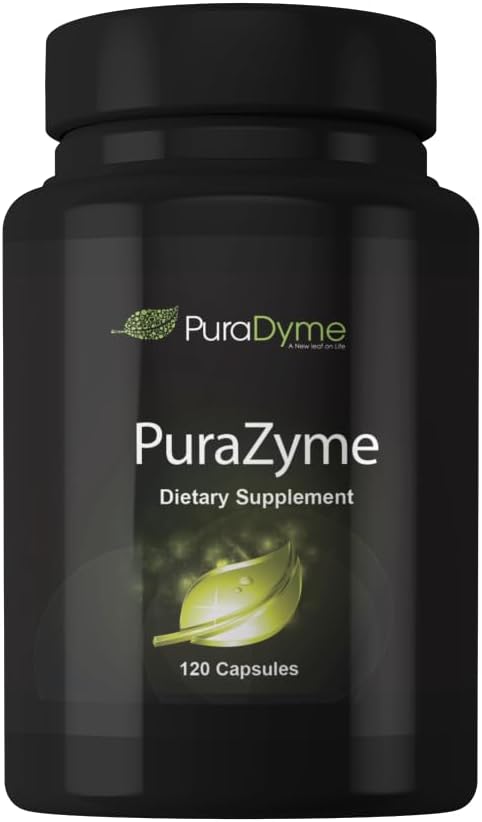 PuraDyme PuraZyme Mélange d'enzymes digestives par Lou Corona 120 Capsules