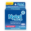Nytol Caps rapides d'aide au sommeil de nuit avec la diphénhydramine HCI, Caplets faciles à avaler pour tomber Asleep rapide, 32 Compte