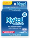 Nytol Quick Caps Nighttime Sleep Aid with Diphenhydramine HCI, Easy-to-Swallow Caplets to Fall Asleep Fast, 32 Count