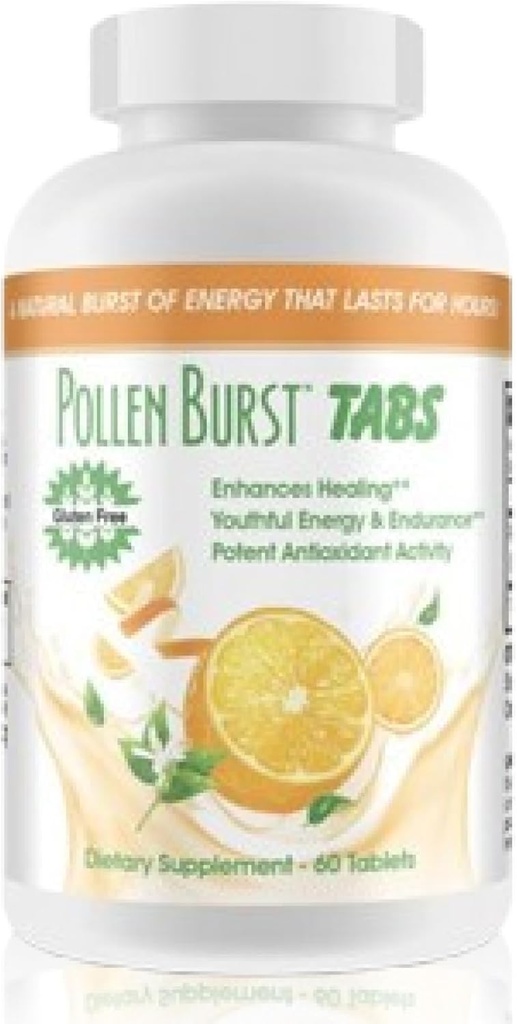 Youngevity Pollen BurstTM Tabs - Extraits organiques hypoallergéniques des nutriments de Pure Flower Pollen - Anciennement Projoba Polbax Énergie et Endurance - 60 comprimés