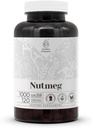 Nutmeg 120 Capsules (Rou Dou Kou, Myristica Fragrans) Noix séchée (120 Nombre)
