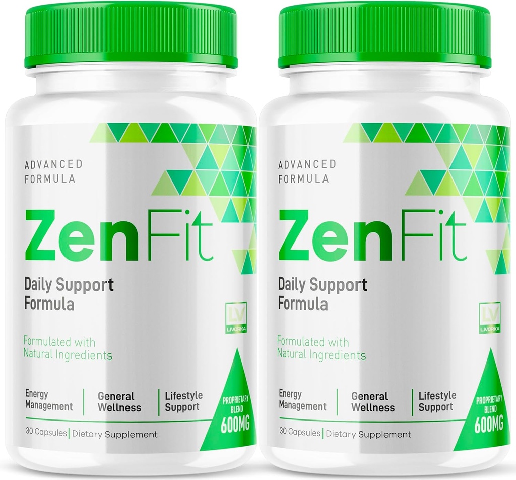 (2 Pack) Zenfit Capsules, Zenfit Supplément, Zenfit Pills, Zenfit Suppléments naturels, ZenFit, Zenfit Advanced Formula, 60 Capsules pendant 2 mois