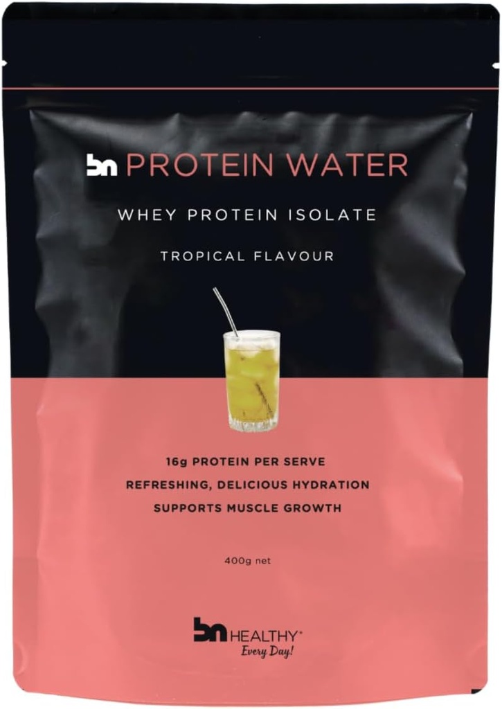 BNHealthy Delicious Whey Protein Powder - Tropical - Premium Whey Isolate for Highest Protein Concentration - Sugar Free Formula for Weight Management