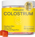 Prélude Bovine Colostrum Chews pour Gut Health, Bloating & Beauty pour les femmes et les hommes - Gummes Colostrum gazonnés pour la santé digestive Immunité et bien-être général - Supplément Colostrum Fabriqué aux États-Unis
