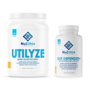NuEthix Formules Microbiome Balance et complément de bien-être digestif Ensemble de Gut Defender+, 90 Serviettes et Utilyze, 60 Packets de Voyage