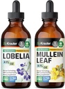 BIO KRAUTER Lobelia Teinture 4 Fl. Oz. & Mullein Teinture 4 Fl. Oz.