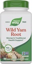 Nature's Way Wild Yam Root, Women's Traditional Health Support*, 700 mg par portion de 2 capsules, projet non-OGM vérifié, 180 capsules véganes (paquetage May Vary)