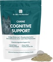 Projet de loi sur le soutien cognitif des canines Complément de soutien à la mémoire Multivitamine pour chiens Contient Gingko Biloba, L-Carnosine, Vitamine B-12, L-Glutamine, L-Tyrosine et DHA pour chiens adultes et aînés